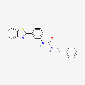 3-[3-(1,3-benzothiazol-2-yl)phenyl]-1-(2-phenylethyl)urea
