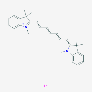 3H-Indolium, 2-[7-(1,3-dihydro-1,3,3-trimethyl-2H-indol-2-ylidene)-1,3,5-heptatrienyl]-1,3,3-trimethyl-, iodide S750177