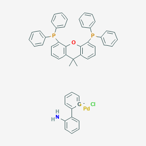 Chloro[(4,5-bis(diphenylphosphino)-9,9-dimethyl xanthene)-2-(2-amino-1,1-biphenyl)]palladium(II) S883017