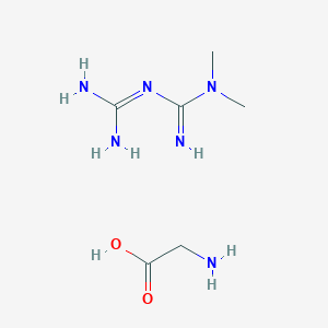 2-aminoacetic acid;2-carbamimidoyl-1,1-dimethylguanidine