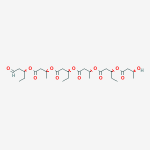 (3R)-1-Oxopentan-3-yl (3R,7R,11R,15R,19R)-7,15-diethyl-19-hydroxy-3,11-dimethyl-5,9,13,17-tetraoxo-4,8,12,16-tetraoxaicosan-1-oate S973718