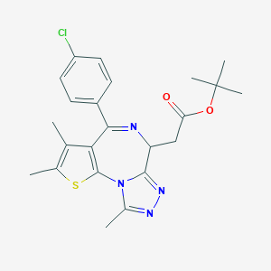 tert-Butyl 2-(4-(4-chlorophenyl)-2,3,9-trimethyl-6H-thieno[3,2-f][1,2,4]triazolo[4,3-a][1,4]diazepin-6-yl)acetate S997273